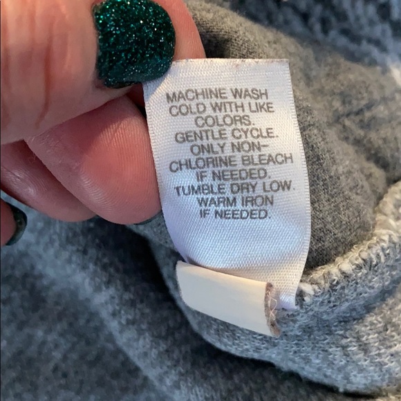 J. Jill Gray White Striped Sweater Pullover XS EUC - Picture 7 of 8